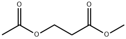 Propanoic acid, 3-(acetyloxy)-, methyl ester 结构式