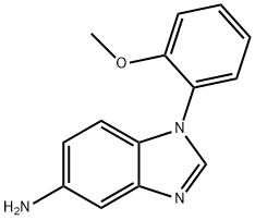 1-(2-METHOXYPHENYL)-1H-BENZO[D]IMIDAZOL-5-AMINE 结构式