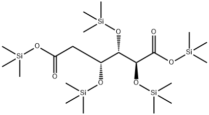 Arabino-hexaric acid, 2-deoxy-3,4,5-tris-O-(trimethylsilyl)-, bis(trim ethylsilyl) ester 结构式
