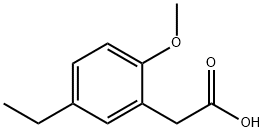 (5-乙基-2-甲氧基苯基)乙酸 结构式