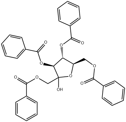 D-Fructofuranose, 1,3,4,6-tetrabenzoate 结构式