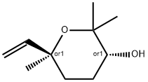 2H-Pyran-3-ol, 6-ethenyltetrahydro-2,2,6-trimethyl-, (3R,6S)-rel- 结构式