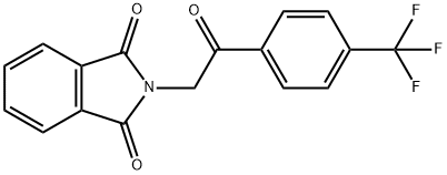 1H-Isoindole-1,3(2H)-dione, 2-[2-oxo-2-[4-(trifluoromethyl)phenyl]ethyl]- 结构式