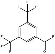 Benzoyl fluoride, 3,5-bis(trifluoromethyl)- 结构式