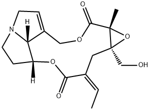 芝麻菜叶千里光碱 结构式