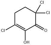 2-Cyclohexen-1-one, 3,6,6-trichloro-2-hydroxy- 结构式