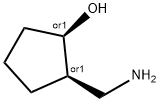 REL-(1S,2S)-2-(氨基甲基)环戊烷-1-醇 结构式