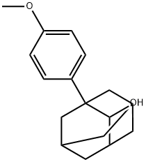 1-(4-Methoxyphenyl)tricyclo[3.3.1.13,7]decan-2-ol 结构式