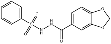 N'-(苯磺酰基)-1,3-二噁脒-5-碳酰肼 结构式