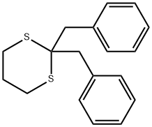1,3-Dithiane, 2,2-bis(phenylmethyl)- 结构式