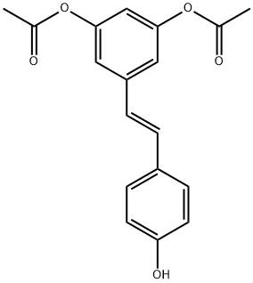 4-hydroxy-3′,5′-diacetyl-trans-stilbene 结构式