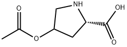 Proline, 4-hydroxy-, acetate (ester) (8CI) 结构式