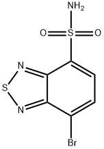 7-溴-2,1,3-苯并噻二唑-4-磺酰胺 结构式