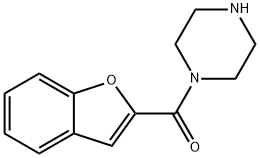 1-(1-苯并呋喃-2-羰基)哌嗪 结构式