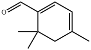 1,3-Cyclohexadiene-1-carboxaldehyde, 4,6,6-trimethyl- 结构式