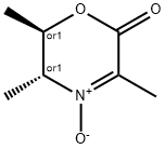 2H-1,4-Oxazin-2-one, 5,6-dihydro-3,5,6-trimethyl-, 4-oxide, (5R,6R)-rel- (9CI) 结构式