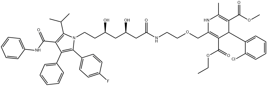 阿托伐他汀-氨氯地平二聚体 结构式