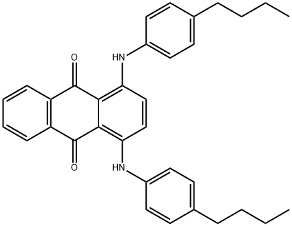 9,10-Anthracenedione, 1,4-bis[(4-butylphenyl)amino]- 结构式