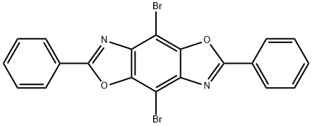 Benzo[1,2-d:4,5-d']bisoxazole, 4,8-dibromo-2,6-diphenyl- 结构式
