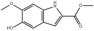 1H-Indole-2-carboxylic acid, 5-hydroxy-6-methoxy-, methyl ester 结构式