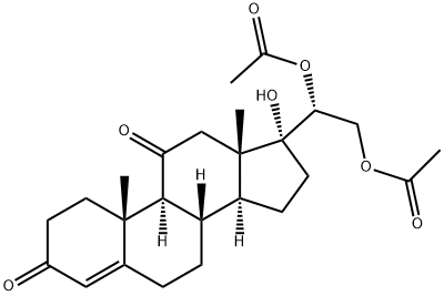20β-Dihydrocortisone O-Diacetate 结构式