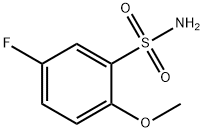 5-氟-2-甲氧基苯-1-磺酰胺 结构式