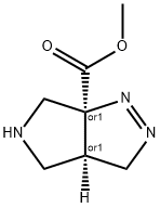 Pyrrolo[3,4-c]pyrazole-6a(3H)-carboxylic acid, 3a,4,5,6-tetrahydro-, methyl ester, (3aR,6aS)-rel- (9CI) 结构式