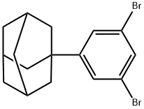 Tricyclo[3.3.1.13,7]decane, 1-(3,5-dibromophenyl)- 结构式