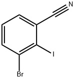 3-溴-2-碘苯甲腈 结构式