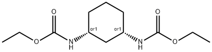 Carbamic acid, (1R,3S)-1,3-cyclohexanediylbis-, diethyl ester, rel 结构式