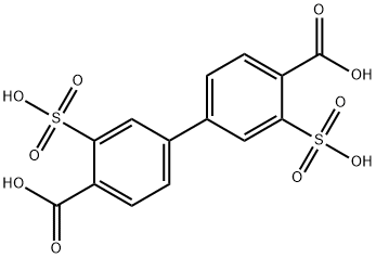[1,1'-Biphenyl]-4,4'-dicarboxylic acid, 3,3'-disulfo- 结构式