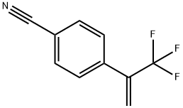 4-(3,3,3-三氟丙基-1-烯-2-基)苯甲腈 结构式