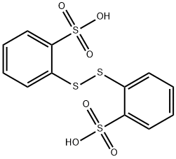 Benzenesulfonic acid, 2,2'-dithiobis- (9CI) 结构式