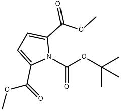 1-BOC-1H-吡咯-2,5-二甲酸二甲酯 结构式