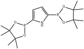 2,5-双(4,4,5,5-四甲基-1,3,2-二氧硼杂环戊烷-2-基)-1H-吡咯 结构式