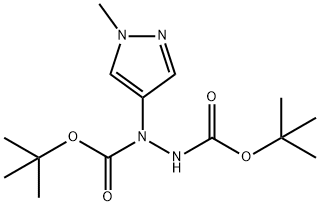 4-双BOC肼基-1-甲基吡唑 结构式