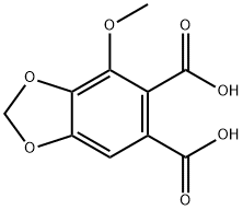 1,3-Benzodioxole-5,6-dicarboxylic acid, 4-methoxy- 结构式