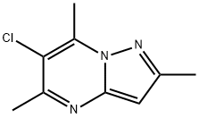 6-氯-2,5,7-三甲基吡唑并[1,5-A]嘧啶 结构式