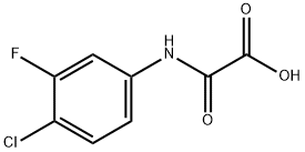 (4-chloro-3-fluorophenyl)carbamoyl]formic acid 结构式