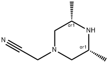 1-Piperazinecarbonitrile,3,5-dimethyl-,(3R,5S)-rel-(9CI) 结构式