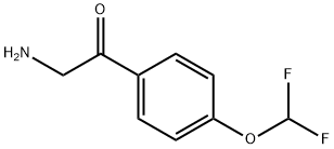 2-amino-1-[4-(difluoromethoxy)phenyl]ethan-1-one 结构式
