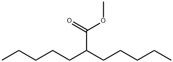 Heptanoic acid, 2-pentyl-, methyl ester 结构式