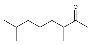 3,7-二甲基-2-辛酮 结构式
