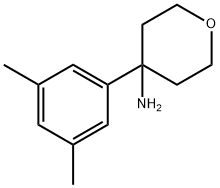 4-(3,5-Dimethylphenyl)tetrahydro-2H-pyran-4-amine 结构式