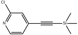 2-chloro-4-[2-(trimethylsilyl)ethynyl]pyridine 结构式