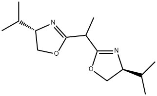 (4S,4'S)-2,2'-(乙烷-1,1-二基)双(4-异丙基-4,5-二氢噁唑) 结构式