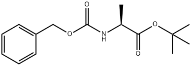 L-Alanine, N-[(phenylmethoxy)carbonyl]-, 1,1-dimethylethyl ester 结构式