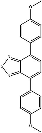 4,7-双(4-甲氧基苯基)苯并[C][1,2,5]噻二唑 结构式