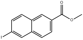 6-碘-2-萘甲酸甲酯 结构式