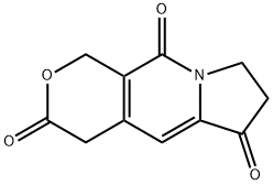 1H-Pyrano[3,4-f]indolizine-3,6,10(4H)-trione, 7,8-dihydro- 结构式